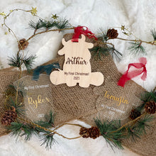 Load image into Gallery viewer, Personalized Baby's First Christmas Ornament - Onesie