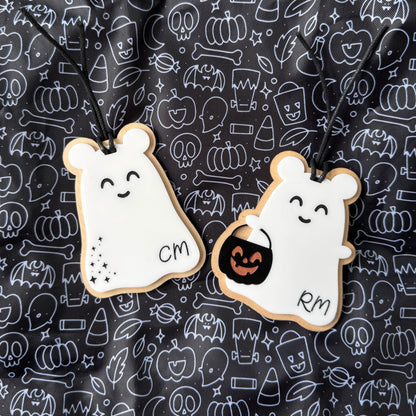 Personalized Ghost Mouse Halloween Tag