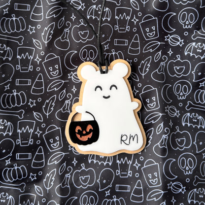 Personalized Ghost Mouse Halloween Tag
