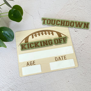 Football First and Last Day of School Sign SVG Laser Cut File