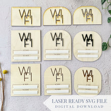 Load image into Gallery viewer, WiFi Board Bundle 3D and Engraved | SVG Laser Cut File
