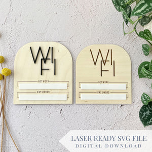 WiFi Board Bundle 3D and Engraved | SVG Laser Cut File