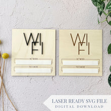 Load image into Gallery viewer, WiFi Board Bundle 3D and Engraved | SVG Laser Cut File
